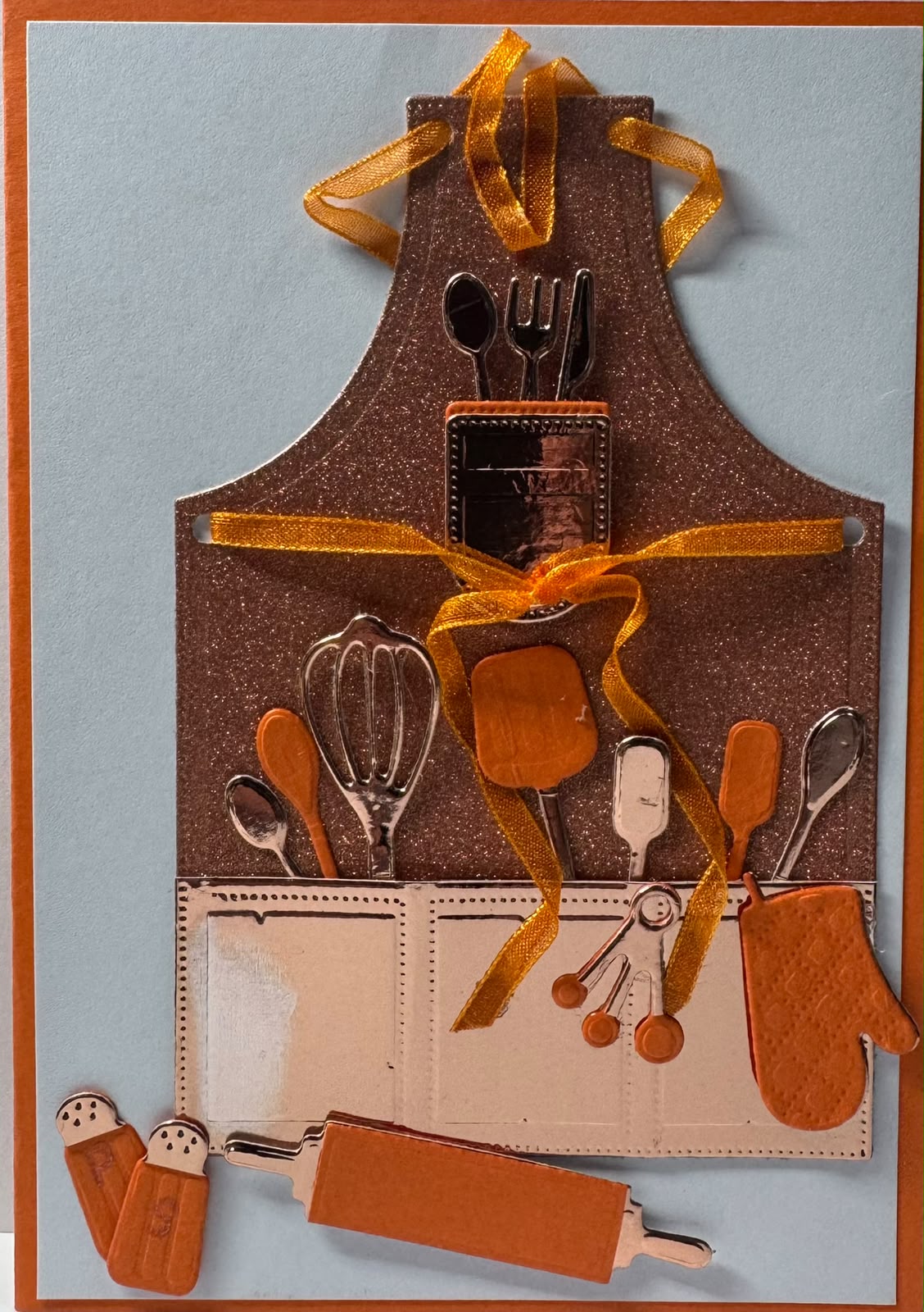 Orange/Gold Chef Apron